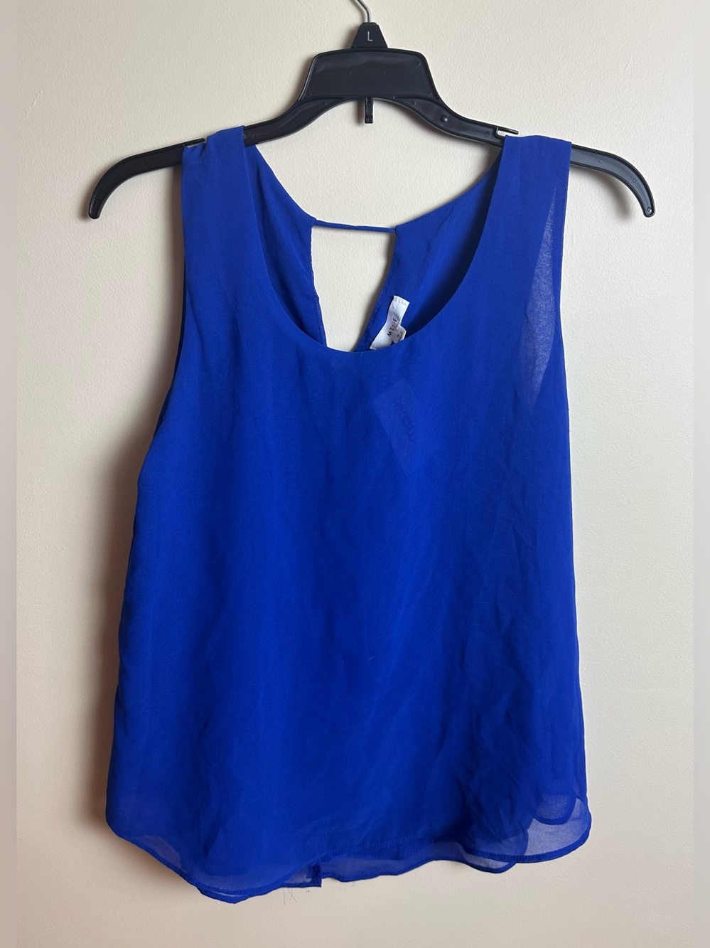 Royal Blue Chiffon Tank